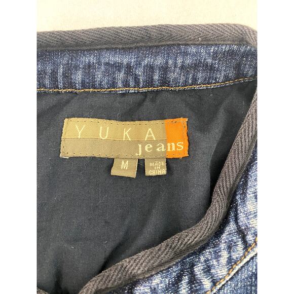 Yuka Jean Jacket in Denim Blue Denim with Dark Piping Size Medium - Picture 2 of 13